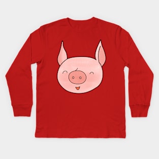 Pig Kids Long Sleeve T-Shirt